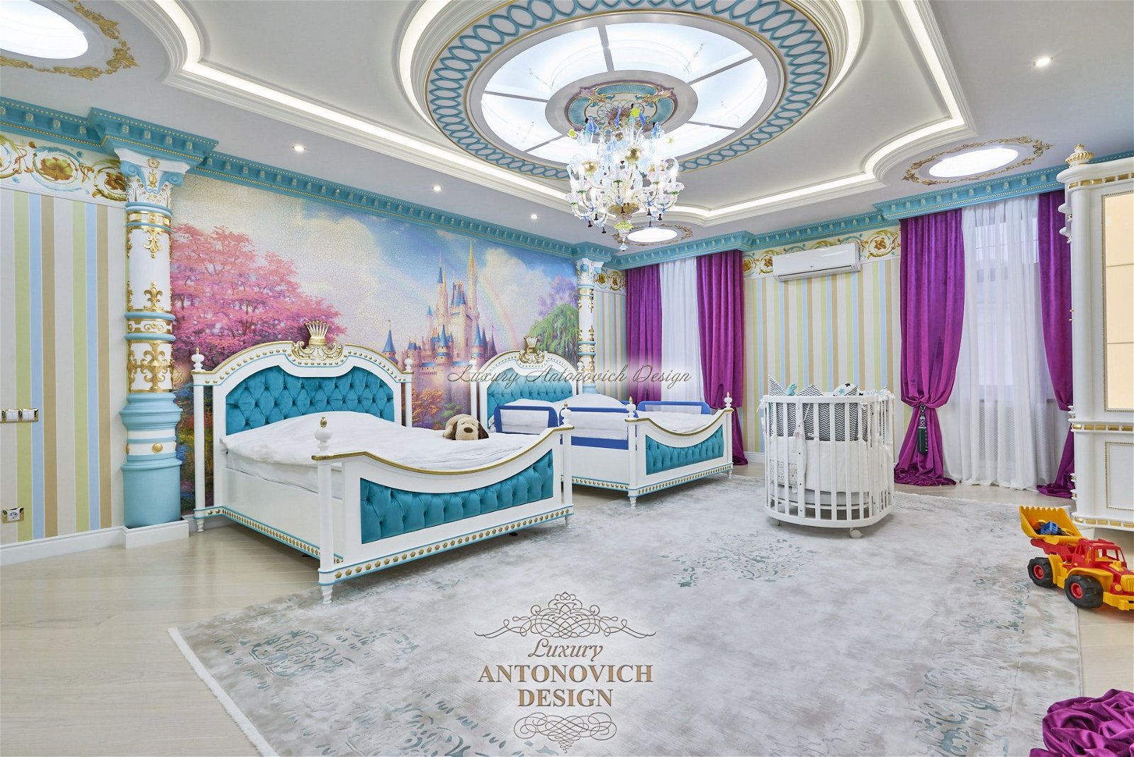 Шторы в классическом стиле, детская комната, Студия Antonovych Design